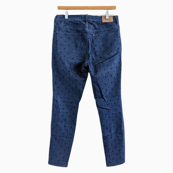 MADEWELL 9" High-Rise Skinny Jeans Flocked Dots Edition Size 29 - Picture 7 of 16